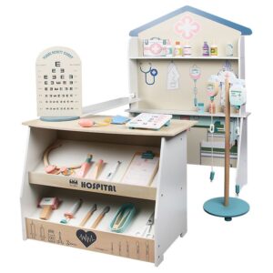 Wooden Children's Hospital Playset