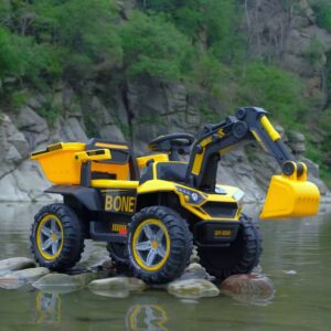 Children's Electric Excavator Beach Car