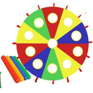 Whack-A-Mole Rainbow Parachute Early Education Game Prop