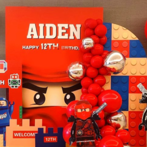 Lego-Themed Birthday Party Decorations and Scene Setup