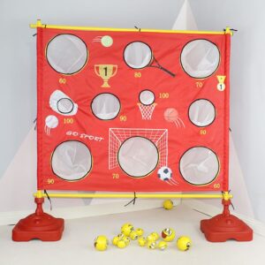 Children's Bean Bag Toss Net with Stand